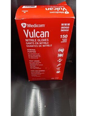 Medicom Vulcan Nitrile Gloves, M (150 Count)